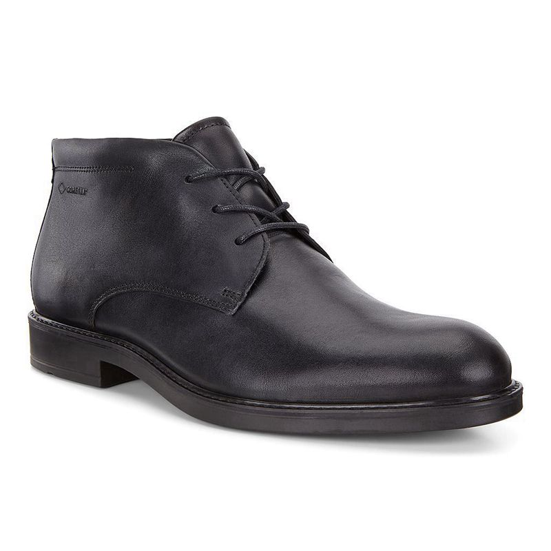 Zapatos Con Cordones Ecco Vitrus Iii Para Hombre,Negras,306425-DOV